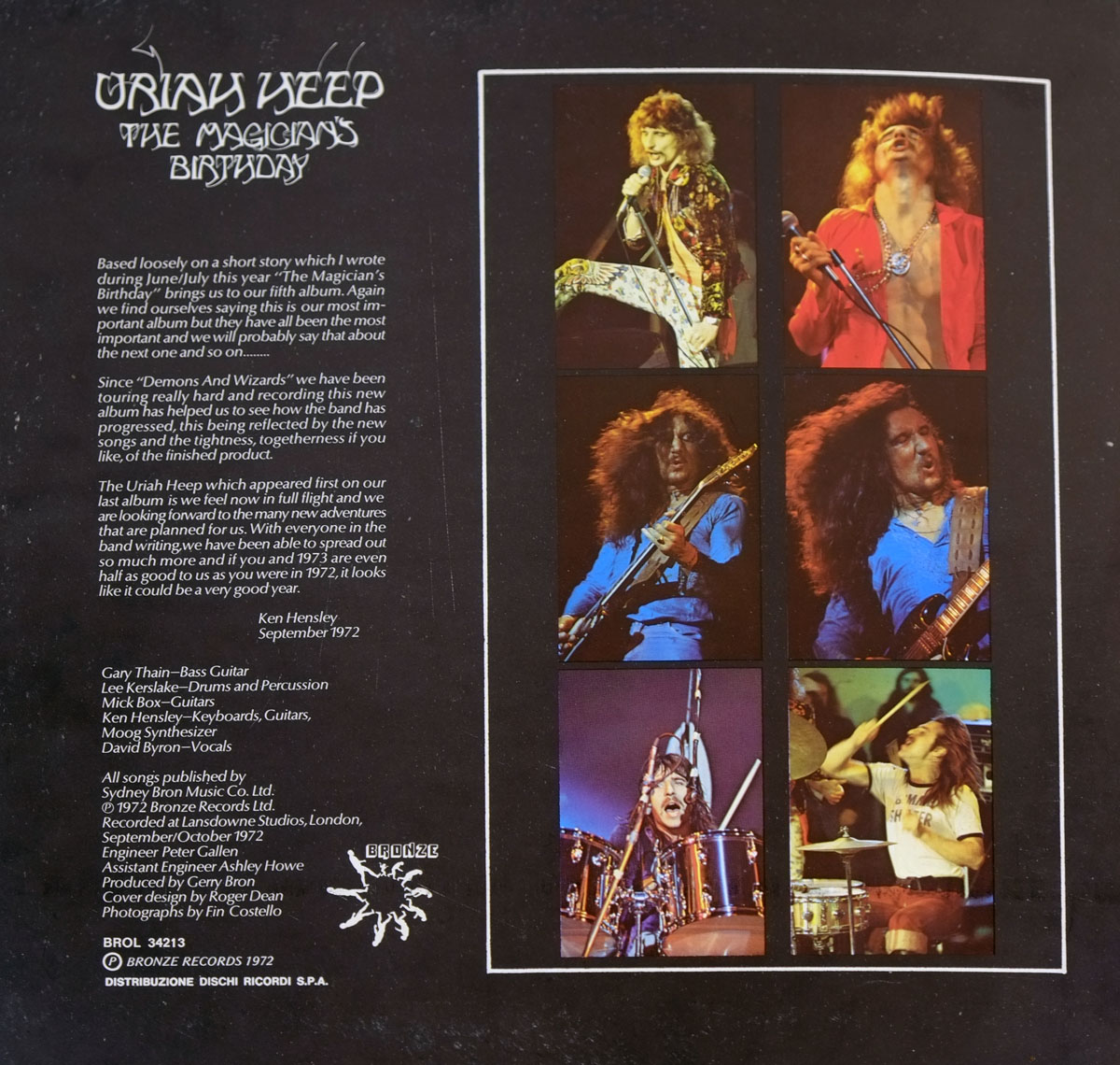 High Resolution Photos of uriah heep magicians birthday italy 
